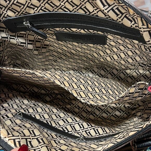 Tignanello Red Leather Social Status Medium Satchel - Picture 7 of 16